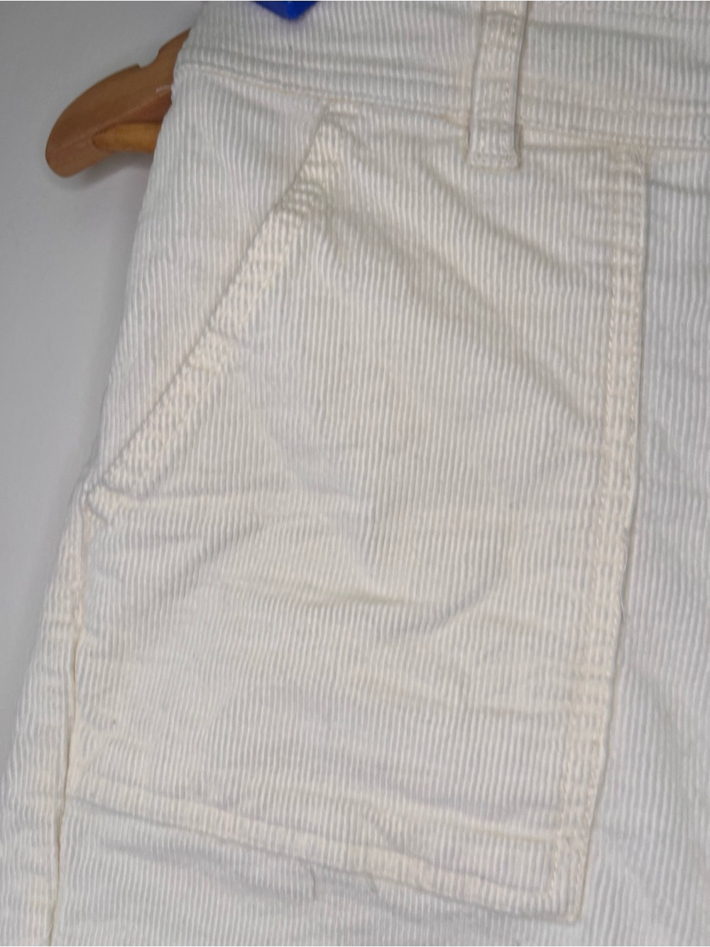 Hang Ten White Corduroy Shorts Size 4 High Rise Summer Coastal Casual - Picture 5 of 10